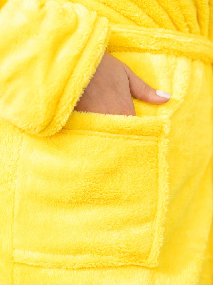 Женский желтый махровый халат Woman Romance Style 2677