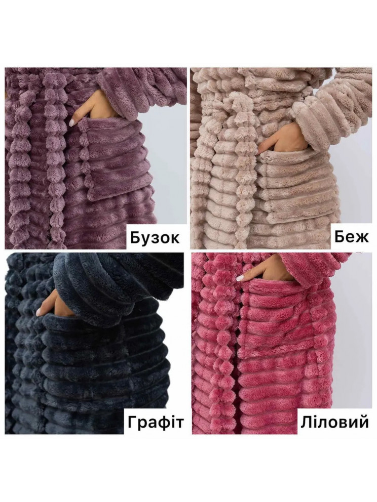 Женский махровый халат Woman Romance Style 2184