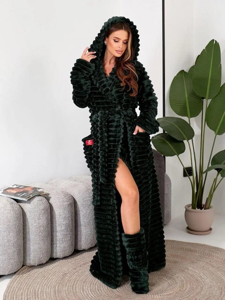 Женский махровый халат Woman Romance Style 21044