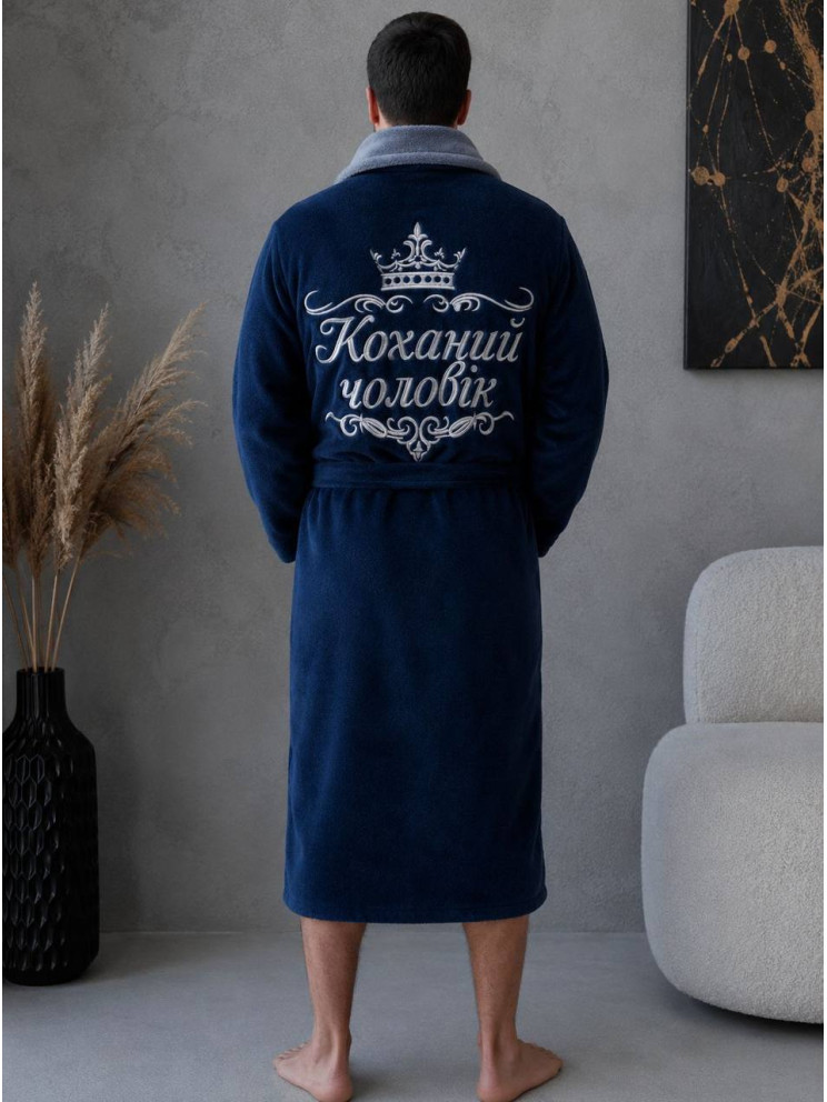 Махровий чоловічий халат Man Romance Style 23878