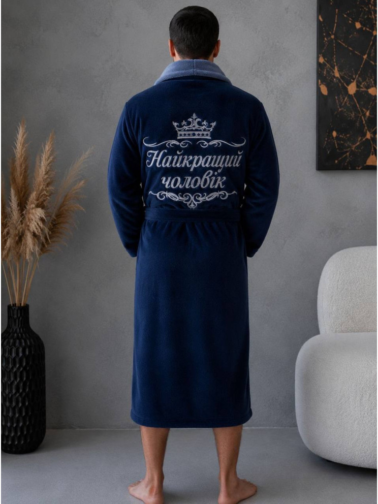Махровий чоловічий халат Man Romance Style 23878