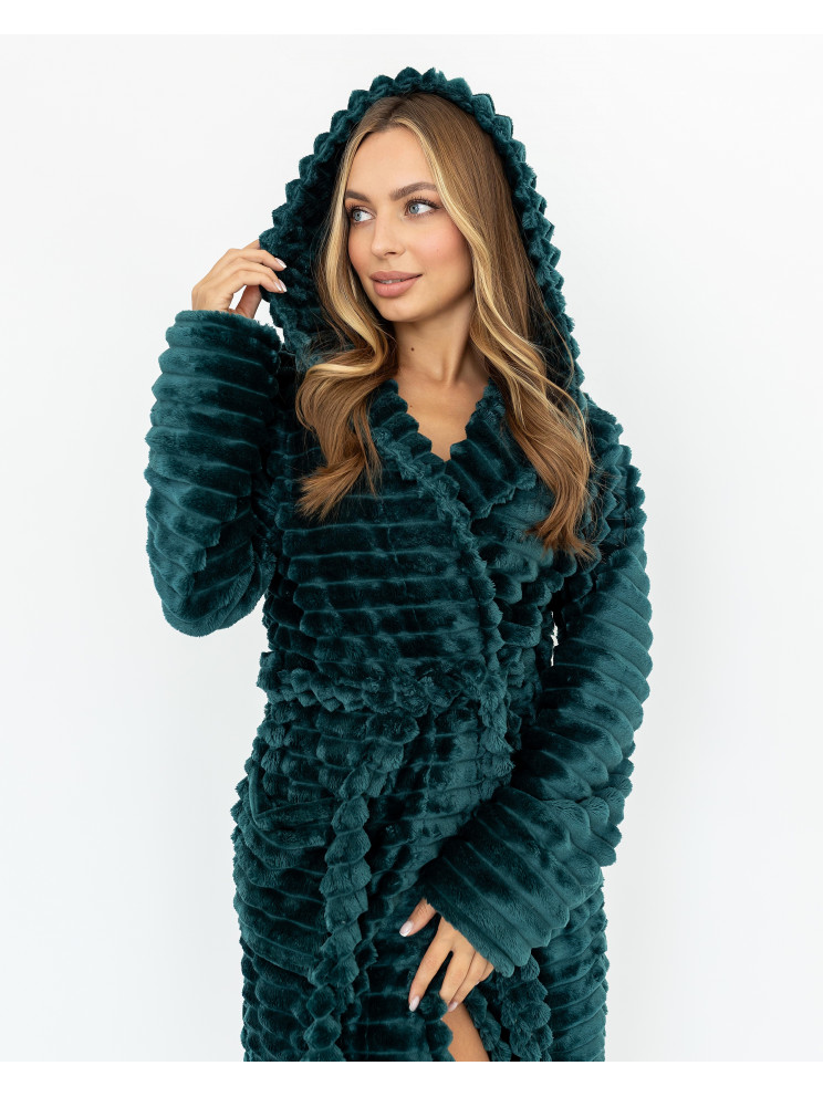 Женский махровый халат шарпей короткий Woman Romance Style 21768 Женский махровый халат шарпей короткий Woman Romance Style 21768