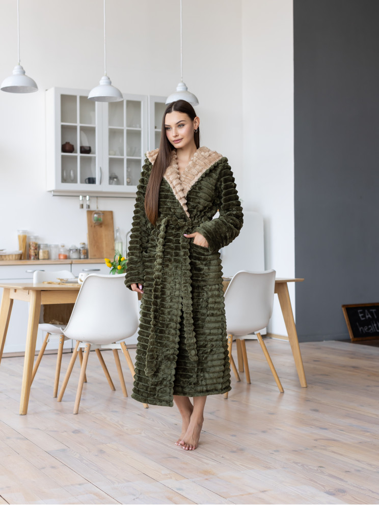 Женский махровый халат  Woman Romance Style 13913