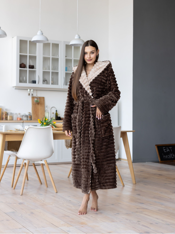 Женский махровый халат  Woman Romance Style 13912