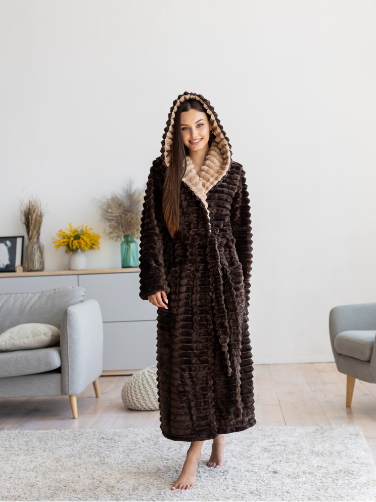 Женский махровый халат  Woman Romance Style 20768