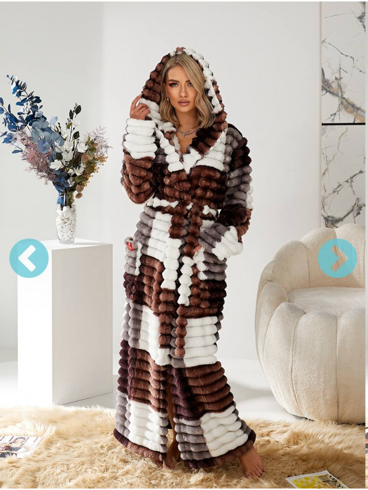 Женский махровый халат  Woman Romance Style 13924