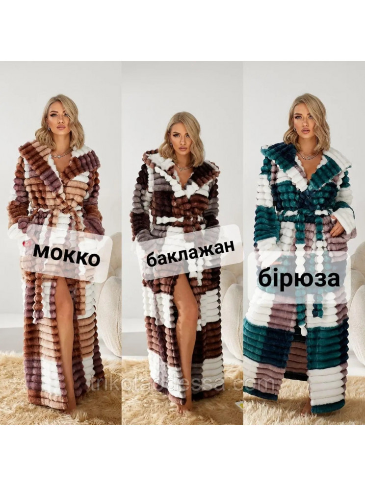 Женский махровый халат  Woman Romance Style 13922