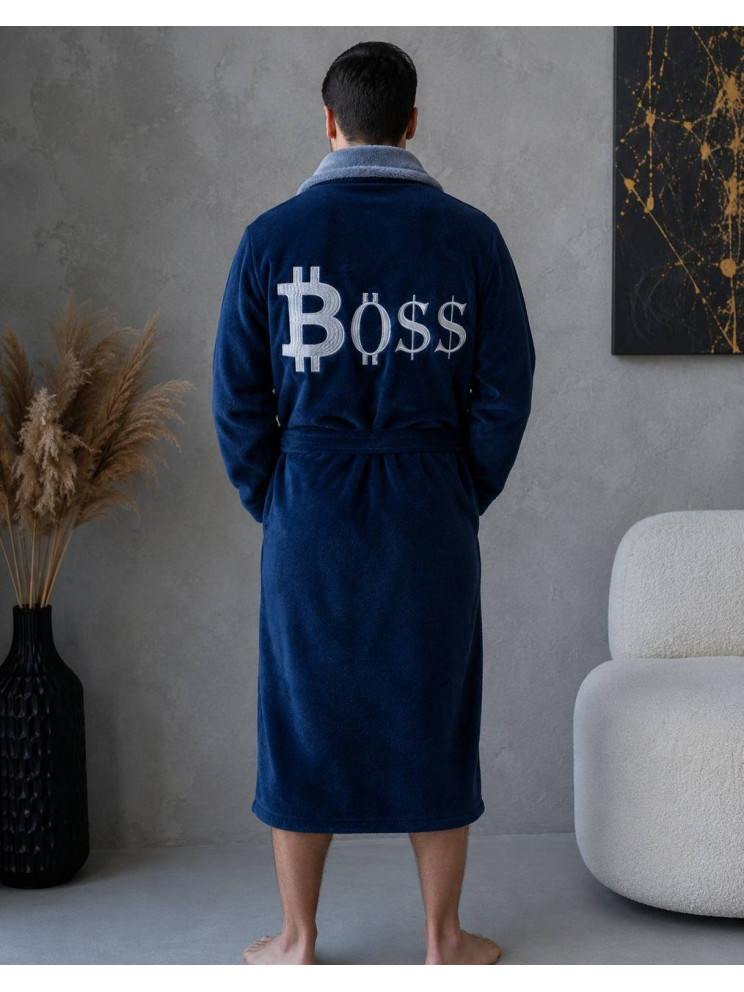 Махровий чоловічий халат Man Romance Style 23878