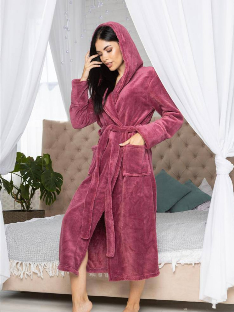 Женский махровый халат Woman Romance Style 2111