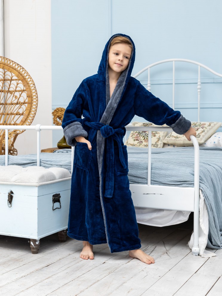 Подростковый махровый халат Хаки Kids Romans 906 Подростковый махровый халат Хаки Kids Romans 906